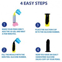 Набор для изготовления слепка пениса на присоске Cloneboy Suction Black