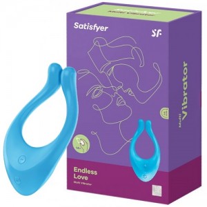 Многофункциональный вибратор для пар Satisfyer Endless Love голубой
