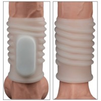 Рельефная вибронасадка на пенис Vibrating Spiral Knights Ring