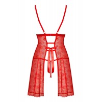 Пикантный красный бэби-долл со стрингами XL/XXL Пикантный красный бэби-долл со стрингами XL/XXL