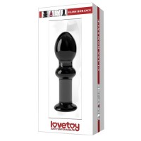 Анальная пробка из стекла Glass Romance черная Анальная пробка из стекла Glass Romance черная