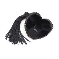 Красно-черные пэстисы-сердечки с кисточками