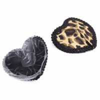 Пэстисы-сердечки с леопардовым принтом