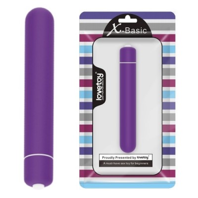 Мини-вибратор X-Basic Bullet Lovetoy с 10 режимами фиолетовый Мини-вибратор X-Basic Bullet Lovetoy с 10 режимами фиолетовый