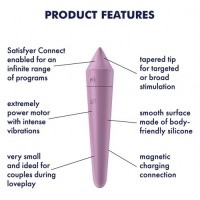Универсальный смарт-стимулятор Satisfyer Ultra Power Bullet 8 лиловый Универсальный смарт-стимулятор Satisfyer Ultra Power Bullet 8 лиловый