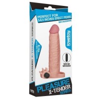 Удлиняющая насадка на пенис с вибрацией X-Tender Penis Sleeve + 5 см
