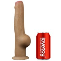 Фаллос с закрытой головкой и высоко посаженной мошонкой Dual Layered Handle Cock 28 см