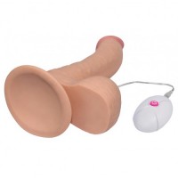 Реалистичный вибратор The Ultra Soft Dude с выносным пультом управления 20 см Реалистичный вибратор The Ultra Soft Dude с выносным пультом управления 20 см