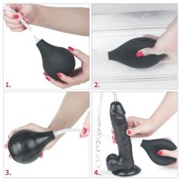 Черный фаллос с имитацией семяизвержения Lovetoy Squirt Extreme 28 см Черный фаллос с имитацией семяизвержения Lovetoy Squirt Extreme 28 см