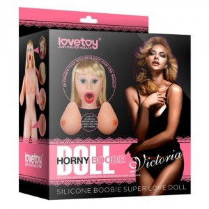 Кукла для секса с пышной грудью и открытым ротиком Silicone Boobie Super Love Doll