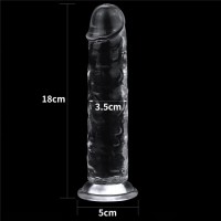 Прозрачный фаллоимитатор Lovetoy Flawless Clear Dildo 18 см Прозрачный фаллоимитатор Lovetoy Flawless Clear Dildo 18 см
