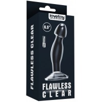 Прозрачная анальная втулка Lovetoy Flawless Clear Prostate Plug 17 см