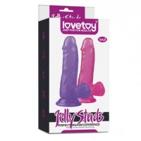 Фиолетовый фаллос Jelly Studs Crystal Dildo Small 16 см Фиолетовый фаллос Jelly Studs Crystal Dildo Small 16 см
