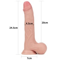 Гнущийся фаллоимитатор с эффектом двойной кожи Lovetoy Sliding-Skin Dual Layer Dong 25 см Гнущийся фаллоимитатор с эффектом двойной кожи Lovetoy Sliding-Skin Dual Layer Dong 25 см
