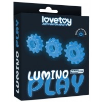 Набор светящихся в темноте эрекционных колец Lumino Play Penis Ring