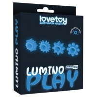 Набор из 4 светящихся в темноте эрекционных колец Lumino Play Penis Ring