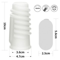 Рельефная вибронасадка на пенис Vibrating Spiral Knights Ring