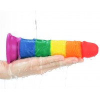 Радужный фаллоимитатор Prider Dildo 19 см