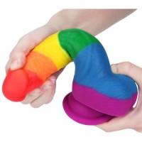 Радужный фаллоимитатор Prider Dildo 21 см