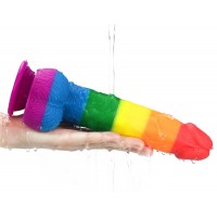 Радужный фаллоимитатор Prider Dildo 23 см Радужный фаллоимитатор Prider Dildo 23 см