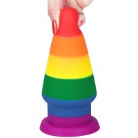 Радужная анальная пробка Prider Anal Plug 15 см
