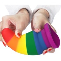 Радужная анальная пробка Prider Anal Plug 15 см
