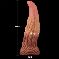 Фаллос-язычок с рельефным стволом Lovetoy Nature Cock Tongue 25 см