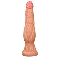 Фаллоимитатор с ярко выраженным рельефом Lovetoy Dual layered Platinum Silicone Cock 25 см