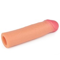 Удлиняющая  насадка на пенис Revolutionary Silicone Nature Extender телесная + 5,5 см