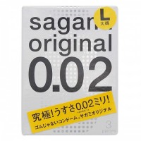 Полиуретановые презервативы Sagami Original L-size 0,02 3 шт