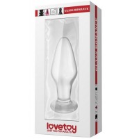 Анальная пробка из стекла прозрачная Glass Romance 10 см