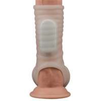 Рельефная вибронасадка на пенис и мошонку Vibrating Wave Knights Ring with Scrotum Sleeve Рельефная вибронасадка на пенис и мошонку Vibrating Wave Knights Ring with Scrotum Sleeve