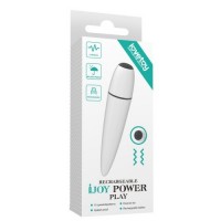 Белый мини-вибратор Ijoy Rechargeable Power Play