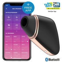 Бесконтактный смарт-стимулятор клитора Satisfyer Love Triangle черный