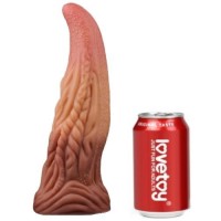Фаллос-язычок с рельефным стволом Lovetoy Nature Cock Tongue 25 см