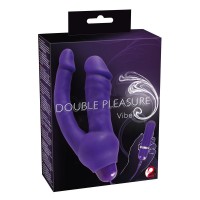Двойной вибратор фиолетового цвета Double Pleasure Двойной вибратор фиолетового цвета Double Pleasure