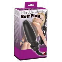 Надувная пробка с вибрацией Butt Plug