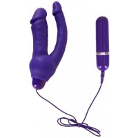 Двойной вибратор фиолетового цвета Double Pleasure Двойной вибратор фиолетового цвета Double Pleasure