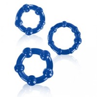 Набор колец голубых Beaded Cockring Set Набор колец голубых Beaded Cockring Set