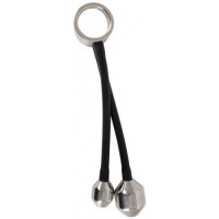 Эрекционное кольцо с металлическими грузиками Cock ring & Ass plugs