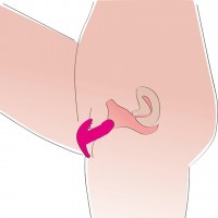 Мини-вибратор с клиторальной стимуляцией My Little Secret