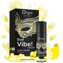 Съедобный гель с вибрацией Orgie dual vibe со вкусом коктейля лимонный джин с тоником 15мл
