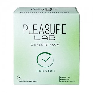 Презервативы Pleasure Lab с анестетиком 3 шт