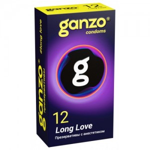 Презервативы Ganzo Long Love с анестезирующим эффектом 12 шт Презервативы Ganzo Long Love с анестезирующим эффектом 12 шт