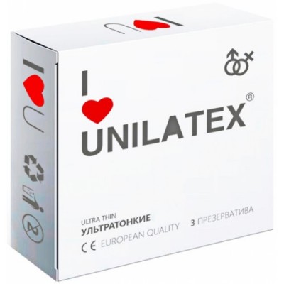 Ультратонкие презервативы Unilatex Ultrathin 3 шт Ультратонкие презервативы Unilatex Ultrathin 3 шт