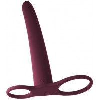 Насадка для двойного проникновения Pure Passion Gimlet бордовая