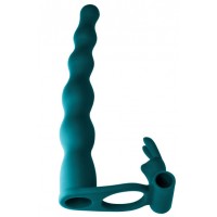 Вибронасадка для двойного проникновения Pure Passion Bunny Green