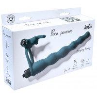 Вибронасадка для двойного проникновения Pure Passion Bunny Green