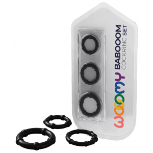 Набор эрекционных колец Babooom Ring Set Black 3 шт