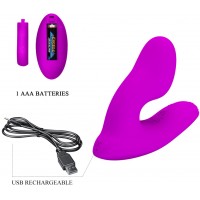 Вибростимулятор простаты со стимулятором промежности Pretty Love Melvin